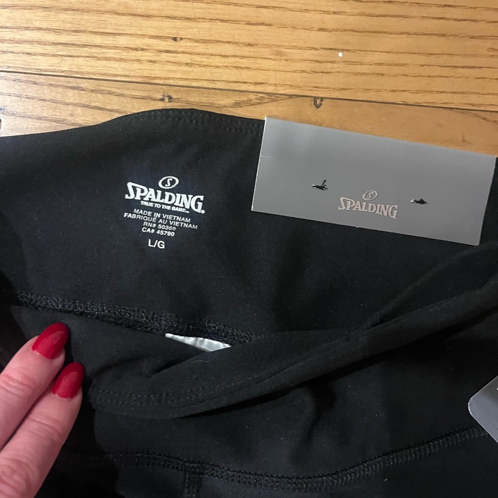 Spalding Black Athletic Pants - Picture 3 of 6